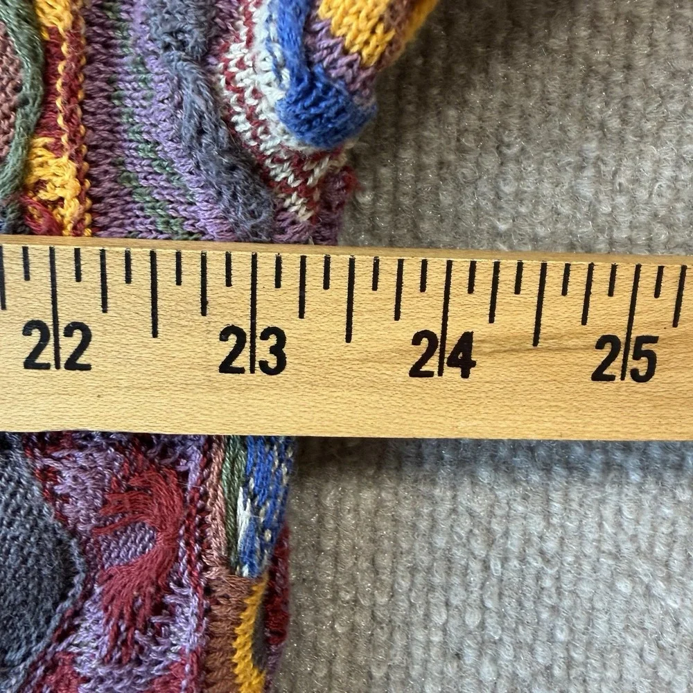 COOGI 100% Cotton Large Sweater Made in AUSTRALIA Multi Colored - Picture 4 of 9